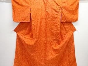 観世水に花模様単衣小紋着物